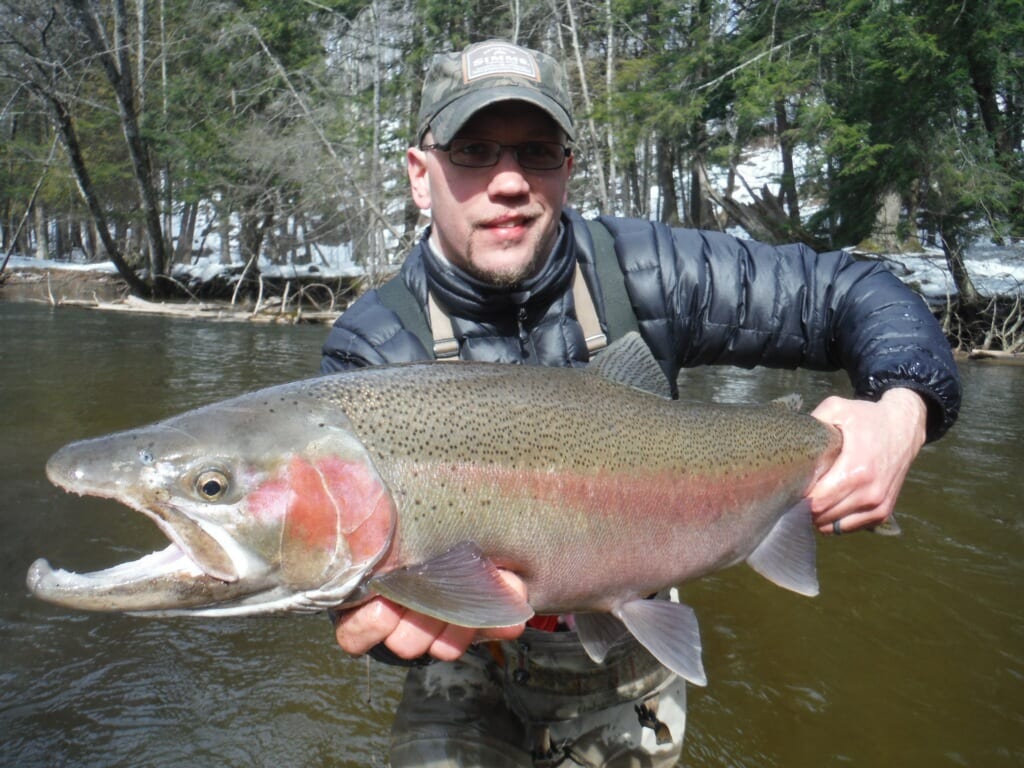 Spring Wintry Conditions Extending Northern Michigan Steelhead Season -  Pautzke Bait Co